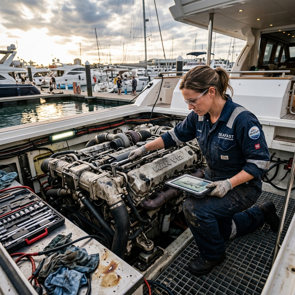 Marine Engine Repair industry scene
