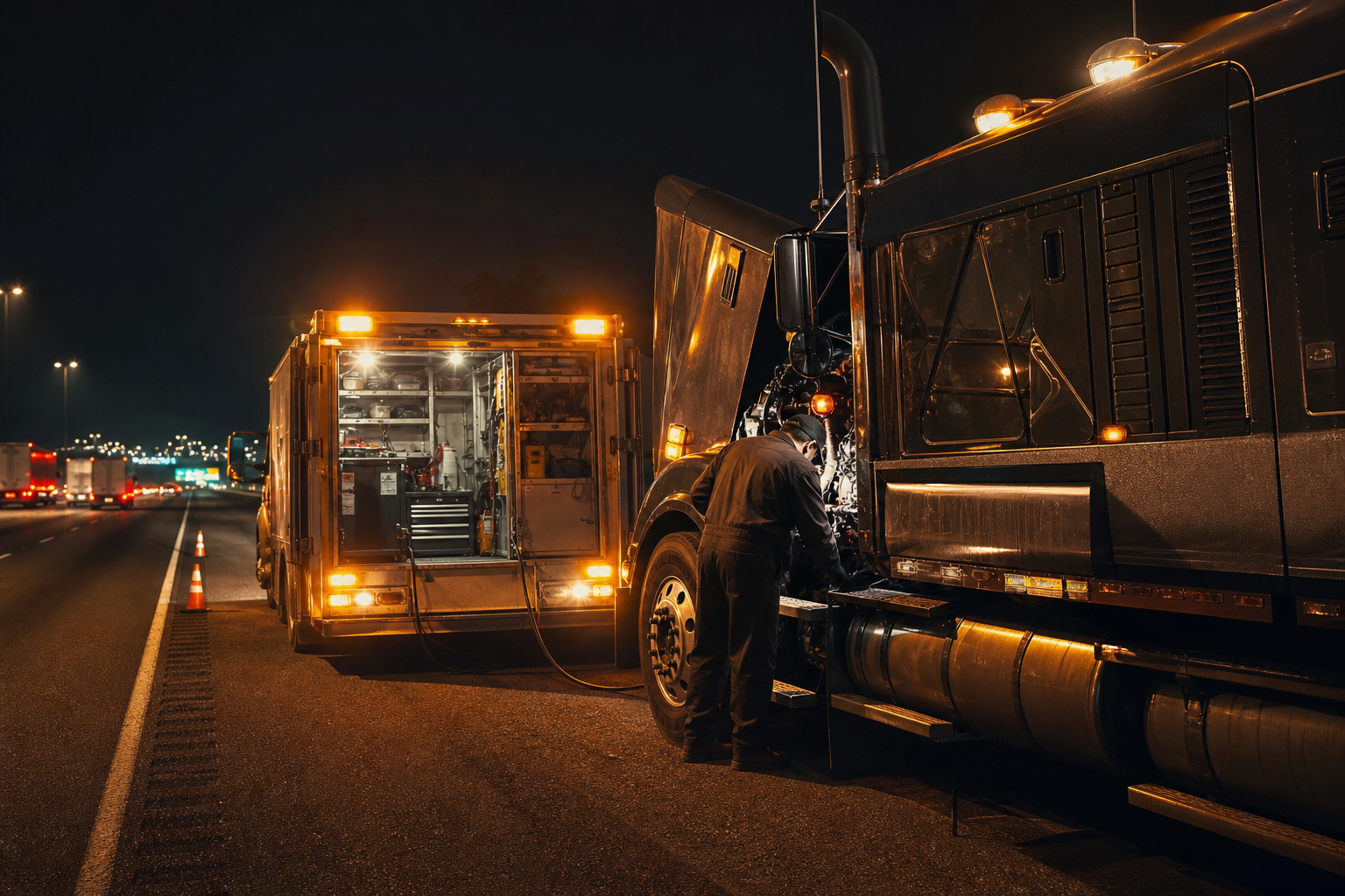 Mobile Diesel Road Service industry scene